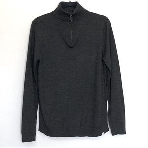 Weston Jon Boucher Merino Wool Blend 1/4 Zip Sweater Sz S